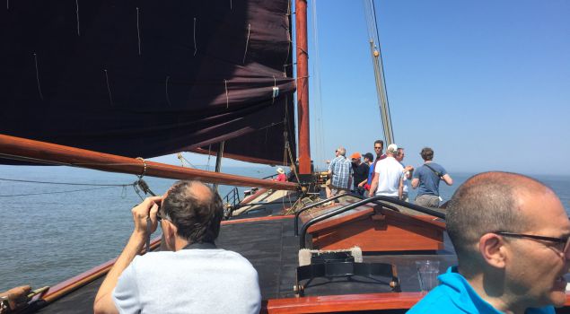 Zeilen op de Waddenzee of het Reitdiep