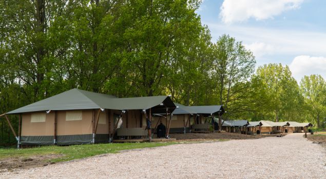 Bedrijfsuitje met Glamping tent overnachting