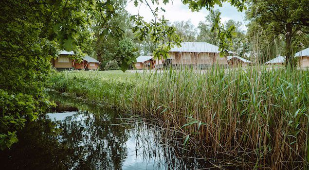 Bedrijfsuitje met Glamping tent overnachting