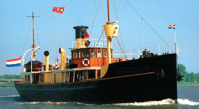 Varen en dineren op voormalig stoomschip