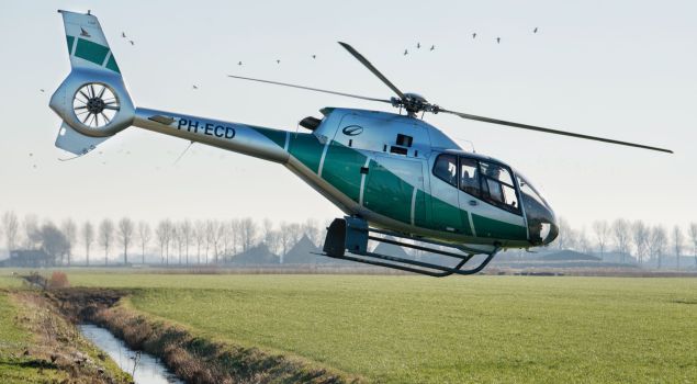 Helikopter Vliegen!! Of een Helikopter dropping?