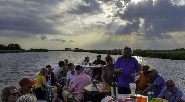 Feestavond op het water
