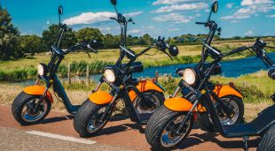 E-chopper rit door de Betuwe