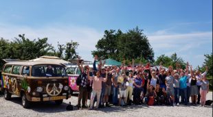 Auto cabrio rally in het Groene Hart