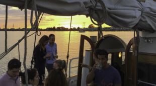Feestavond op het water